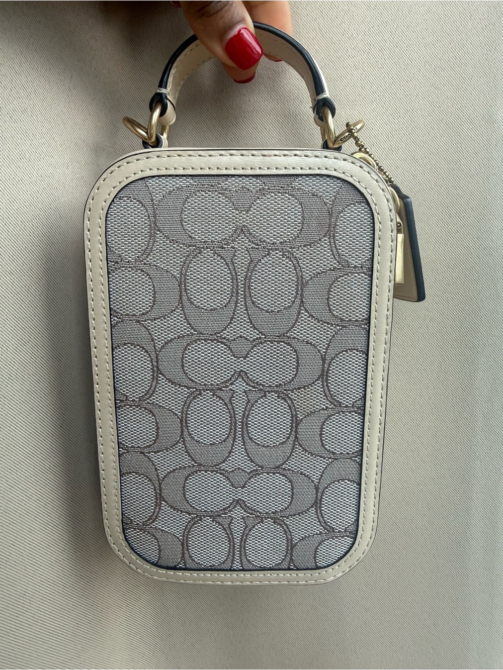 Coach Alie Signature canva in signature Jacquard  Crossbody camera bag
